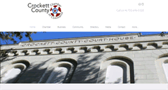 Desktop Screenshot of crockettchamber.com